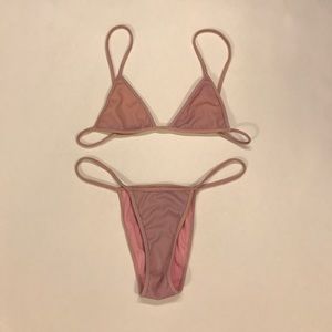 Minimale Animale pink ombré bikini